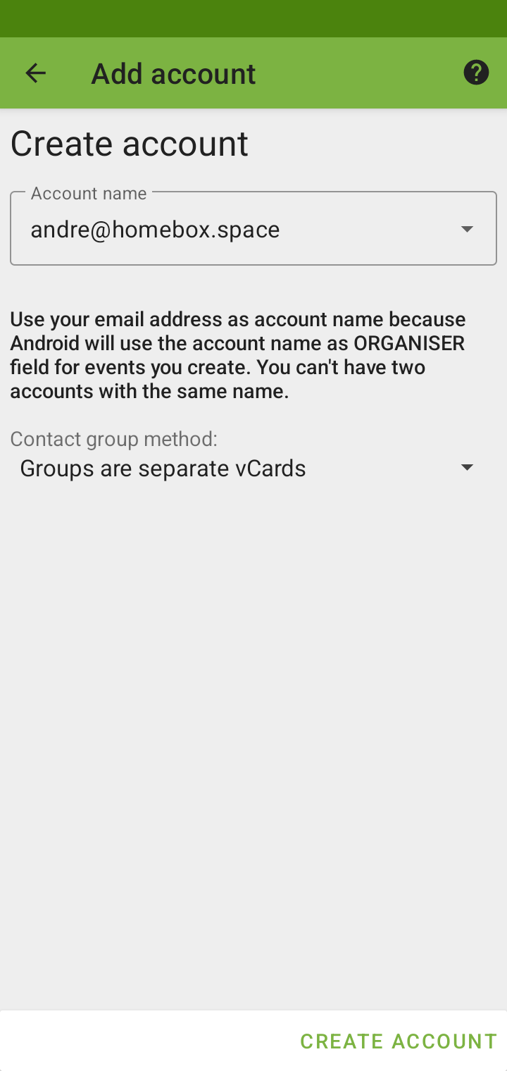 Use your email address as an
                        account name