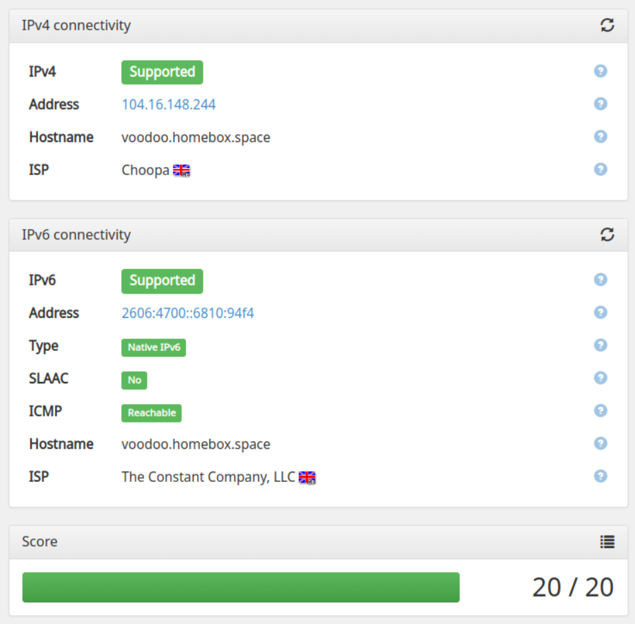 Test IPv6 adresse depuis un ordinateur de bureau